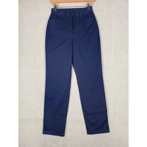 PS Paul Smith Women's Navy Blue Straight Leg Trousers Sz 36 (24x29)